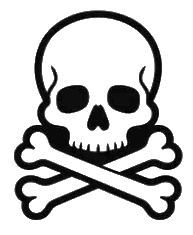 Skull and crossbones - poison warning